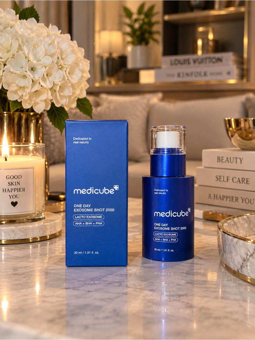 MEDICUBE One Day Exosome Shot 2000 Pore Serum 30mL AHA BHA PHA K Beauty NEW